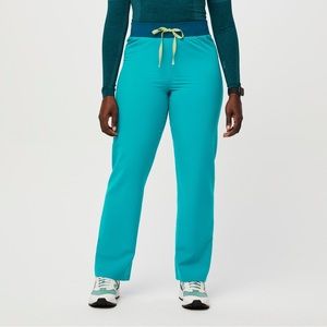 Limited edition color (Teal) FIGS High Waisted Livingston Scrub Pants Size SP